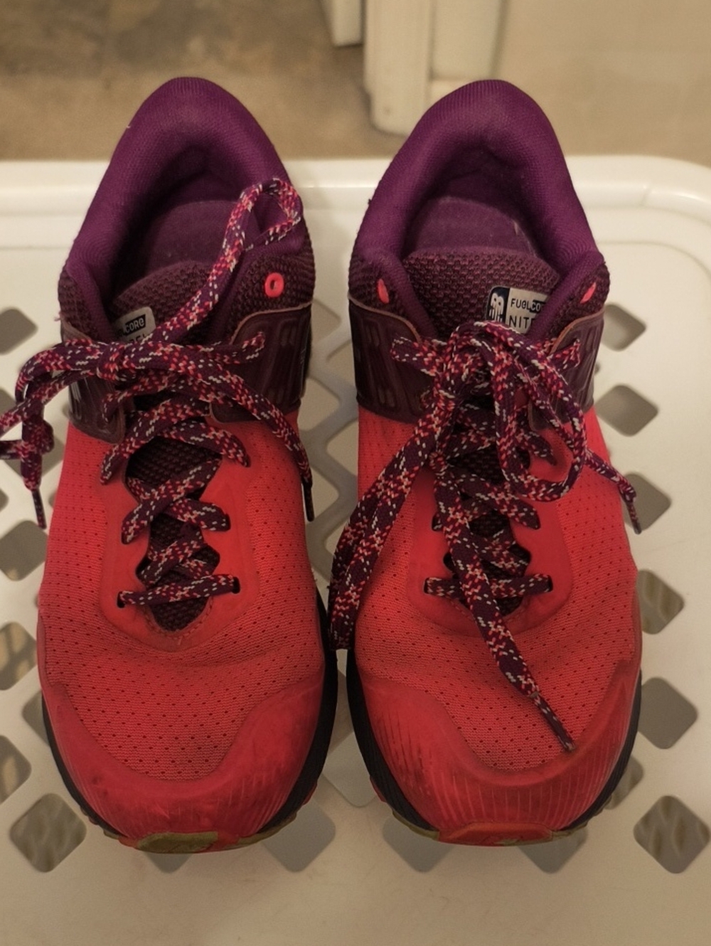 Women's New Balance Pink-Purple Trail Running Shoes